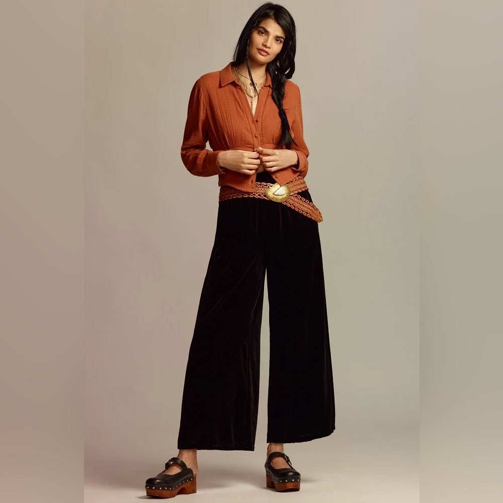Anthropologie The Somerset Pants: Velvet Edition